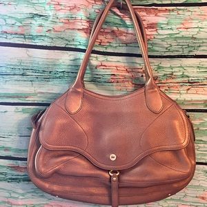 Gold Tone Cole Haan Shoulder Bag